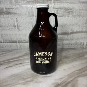Jameson Caskmates Amber Glass Growler Jug